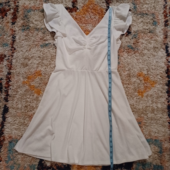 FINAL PRICE Lily White Ruffle Sleeve Tie Back Dress - Picture 11 of 13